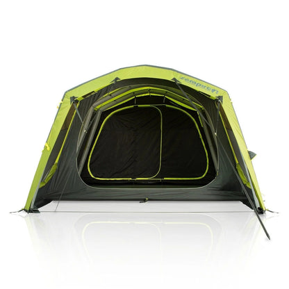 Casavibeo Evo TL V2 Air Tent set up outdoors with open door and visible fabric and air poles, ideal for camping adventures.