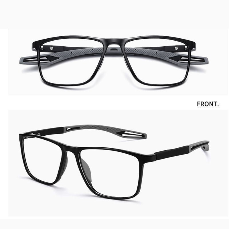 Unisex ultralight multifocal reading glasses by BowLift with clear lenses for near and far vision correction.