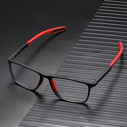 Bowlift Sandsberg032517 progressive sport glasses with anti-blue light coating, ultra-light frame, and multifocal lenses.