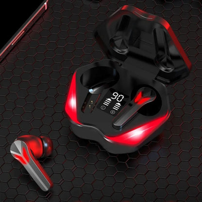 Belro wireless gaming earphones with mic, black earbuds for PC gaming, featuring in-line microphone and ergonomic design
