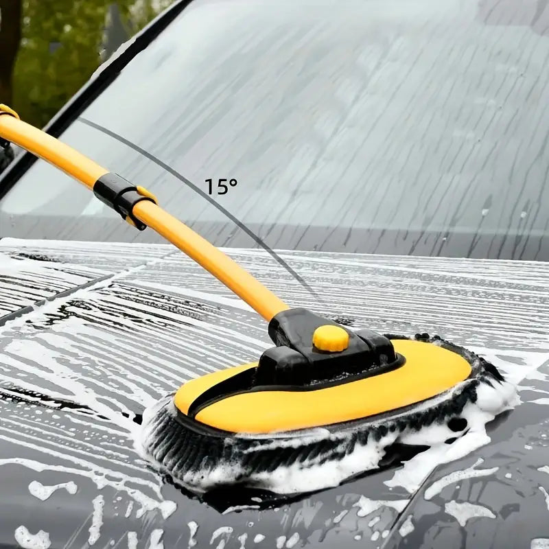 Belro professional car wash brush with long handle and soft bristles for easy outdoor cleaning of vehicles.