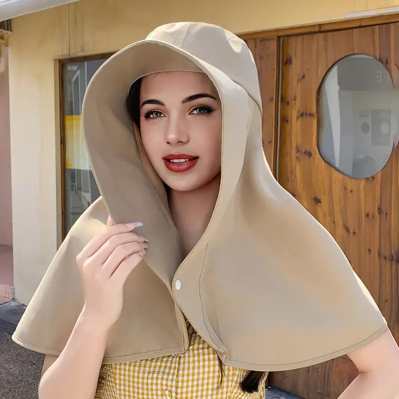 Belro wide brim sun protection shawl hat for women, stylish accessories with large brim for sun shielding and elegance.