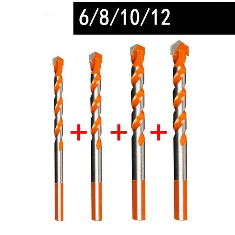 Casavibeo 6mm-12mm electric diamond drill bits for concrete, ceramic, tile, and metal with round shank for DIY wall hole drilling.