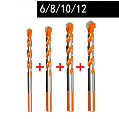 Casavibeo 6mm-12mm diamond drill bit set for concrete, ceramic, tile, and metal with round shank for wall and DIY drilling projects.