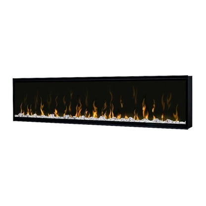 Casavibeo Dimplex IgniteXL 60-inch built-in linear electric fireplace with modern glass front and realistic flame display.