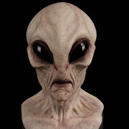 Realistic full face latex Halloween mask by BowLift, detailed zombie design for cosplay and costume wear.