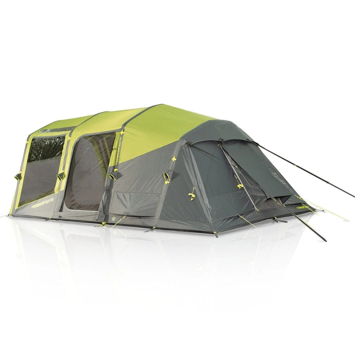 Casavibeo Zempire Evo TM V2 Air Tent set up outdoors, showcasing its spacious design and durable fabric for camping.