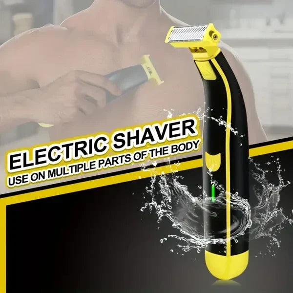 Belro men's rechargeable wet and dry electric shaver and trimmer with ergonomic design for personal grooming.