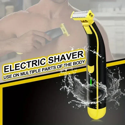 Belro men's rechargeable wet and dry electric shaver and trimmer with ergonomic design for personal grooming.