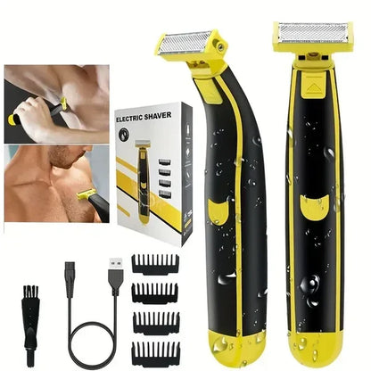 Belro men's rechargeable wet and dry electric shaver and trimmer with sleek design, suitable for personal grooming and grooming routines.