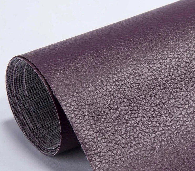 Belro self-adhesive leather refinisher for sofa repair, cuttable and suitable for men's clothing and furniture restoration.