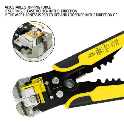 Belro automatic wire stripper and cable cutter tool with ergonomic handle, designed for efficient electrical work.