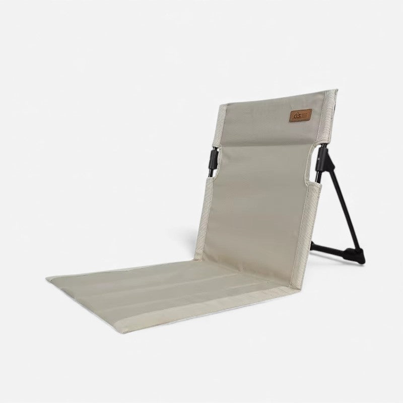 Mivoza foldable floor chair with back support, outdoor garden seating for camping and picnics, lightweight portable folding chair