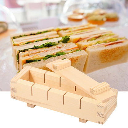 Belro handcrafted wooden sushi maker press mold for home kitchen, designed for easy sushi rolling and preparation.