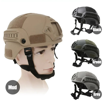 Belro outdoor tactical helmet for outdoor games, featuring adjustable straps and durable design for outdoor activities.