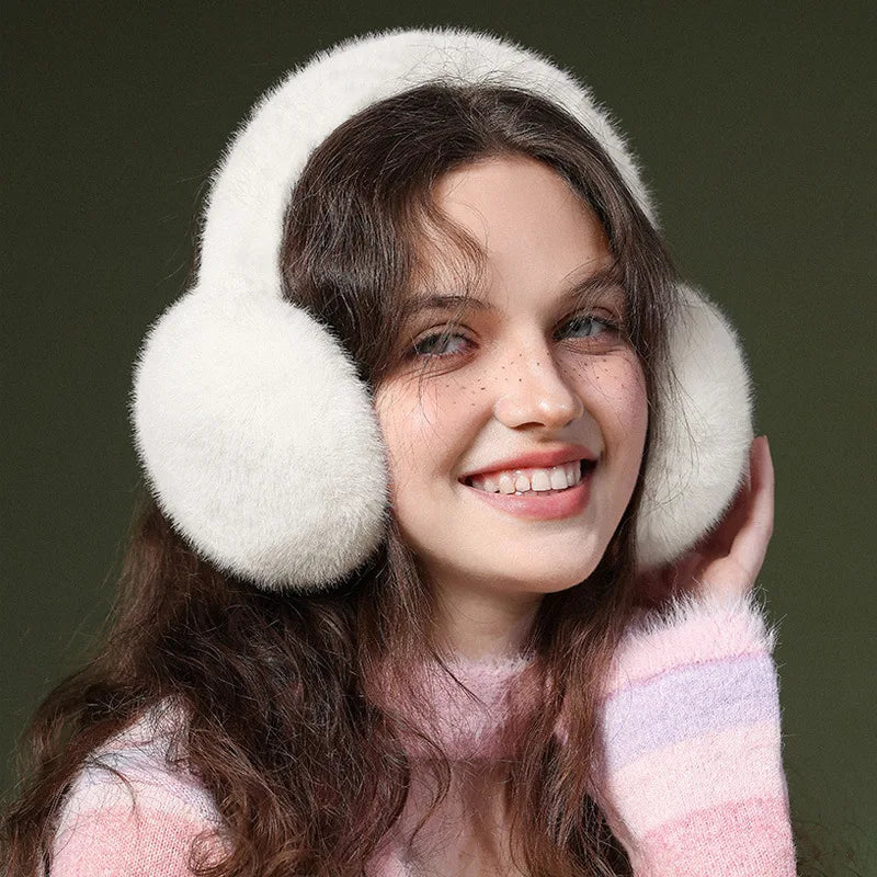 Belro luxury plush winter earmuffs with soft, cozy fabric for warm comfort in cold weather.
