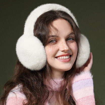 Belro luxury plush winter earmuffs with soft, cozy fabric for warm comfort in cold weather.