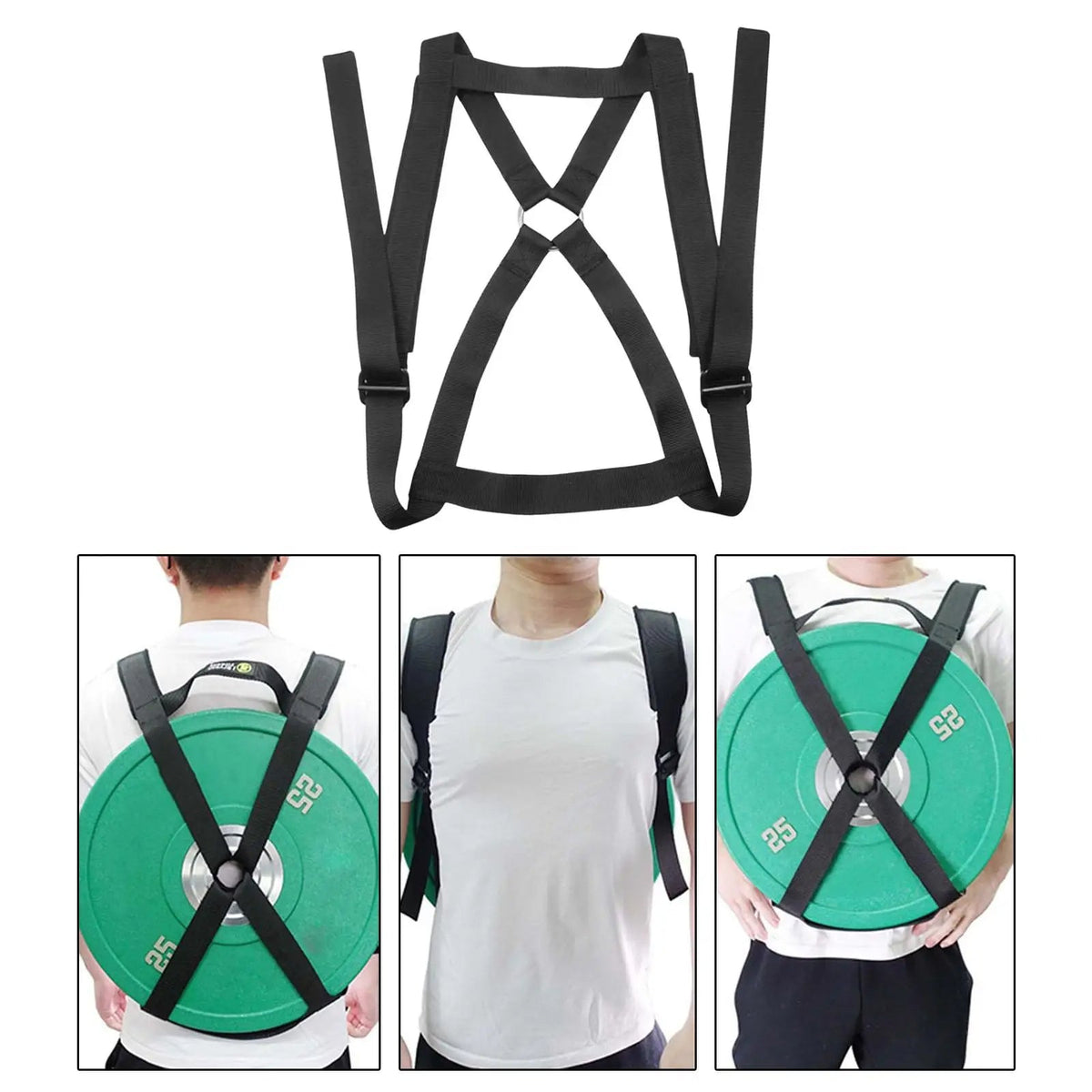 Belro adjustable weighted training vest for men with barbell plates, designed for fitness and strength training.