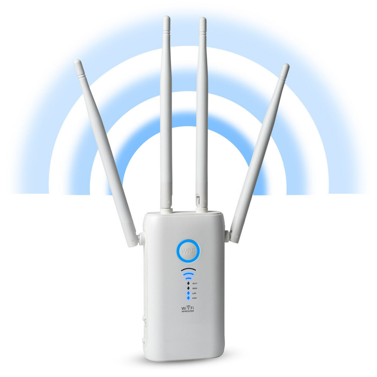Belro wireless plug-in WiFi repeater extending internet signal range, compact electronics device with indicator lights
