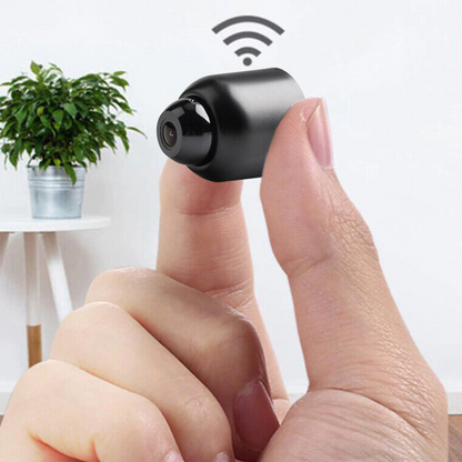Belro wireless mini indoor security camera showing lens and compact design for home surveillance in a modern setting.