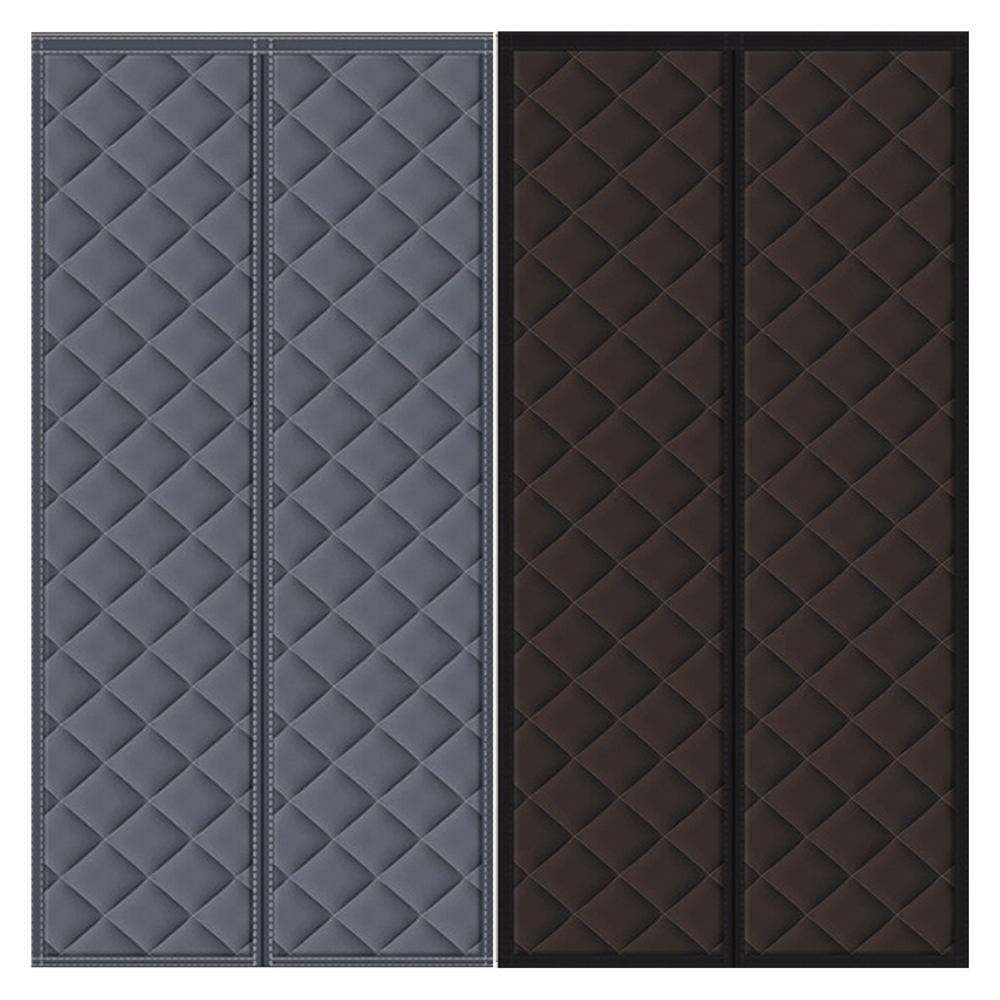 Magnetic thermal winter door insulation curtain by Belro, designed to block drafts and improve home energy efficiency.