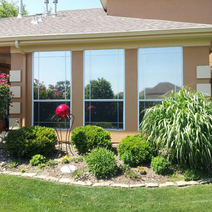 Belro reflective one-way privacy window insulation film applied to a window, providing privacy and heat insulation for homes.