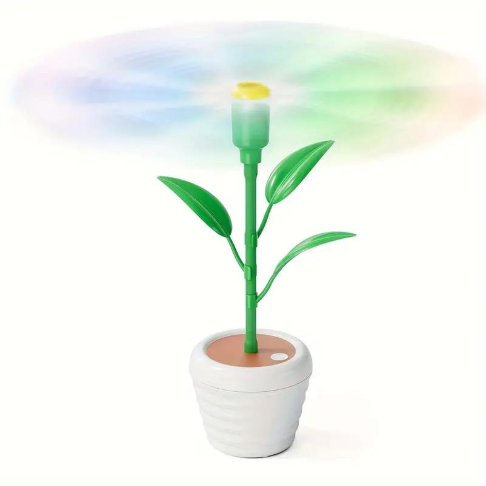 Belro tabletop fly repellent fan for outdoor pest control, compact device with rotating blades to deter flies from outdoor spaces.