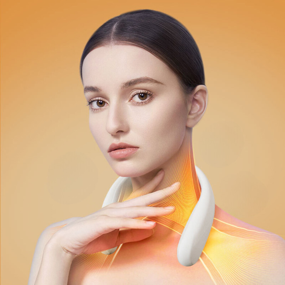 Belro portable heated neck warmer fan, a stylish clothing device with integrated heating for neck comfort and warmth.
