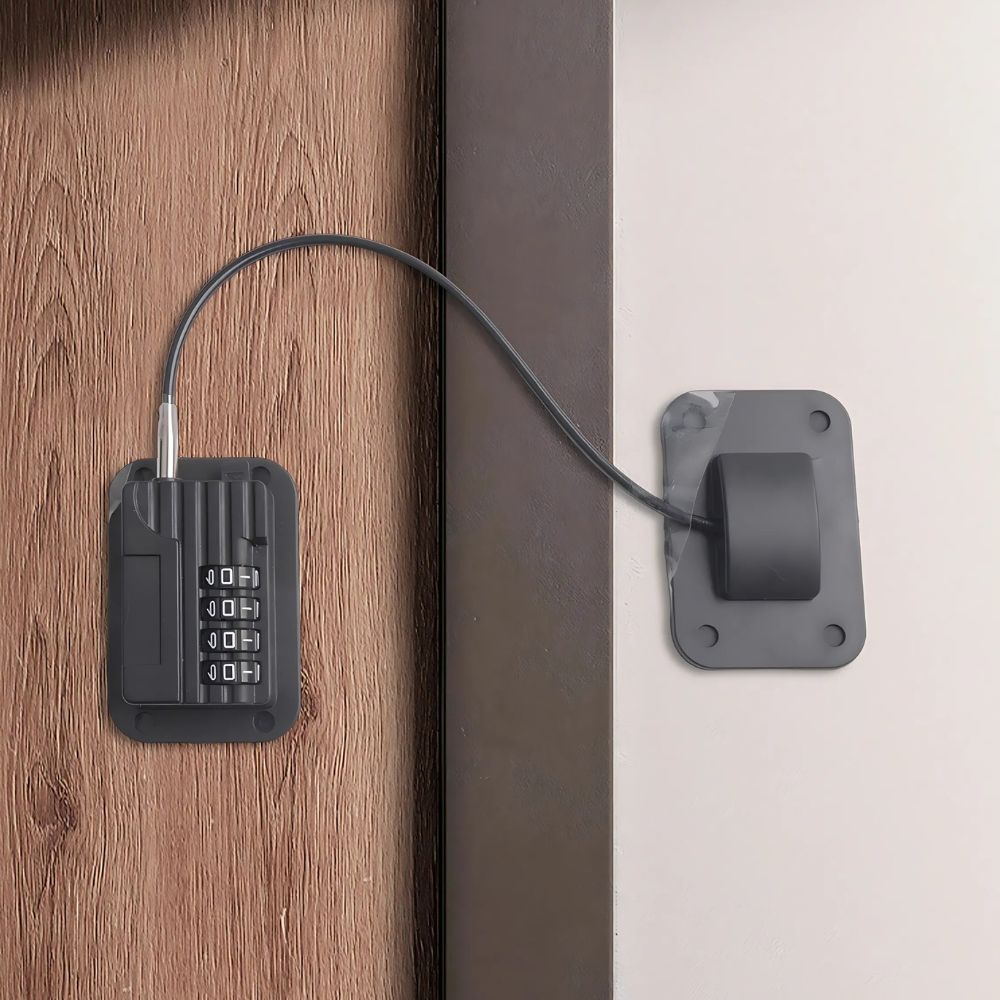 Belro Secure Fridge Door Safety Lock with Numeric Code, electronic smart lock for fridge security and child safety.