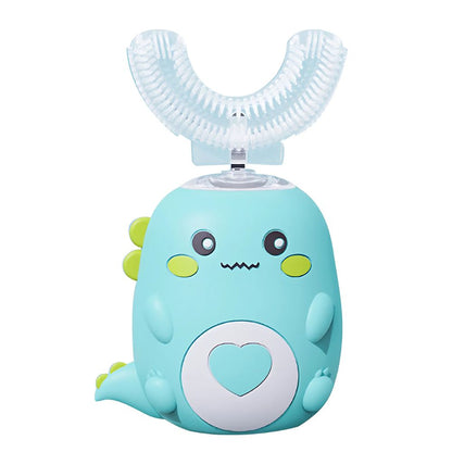 Belro 360° U-Shape Sonic Electric Toothbrush for Kids with colorful design and compact size for gentle oral cleaning.