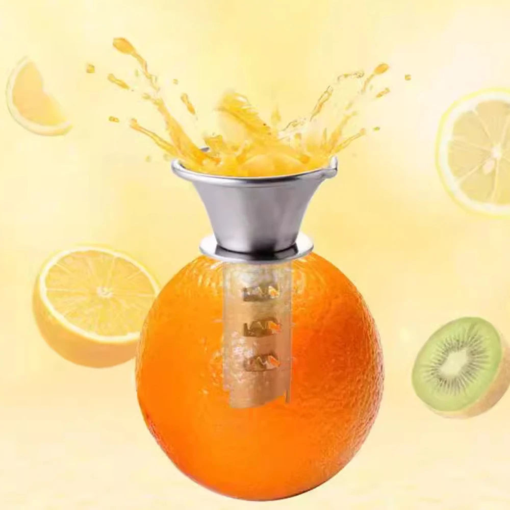 Belro stainless steel manual lemon juicer with ergonomic handle and strainer for efficient citrus juice extraction.