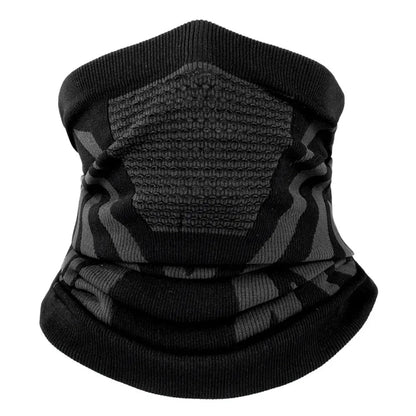 Belro breathable thermal face mask and neck gaiter made from soft, stretchy fabric, designed for comfort and warmth.
