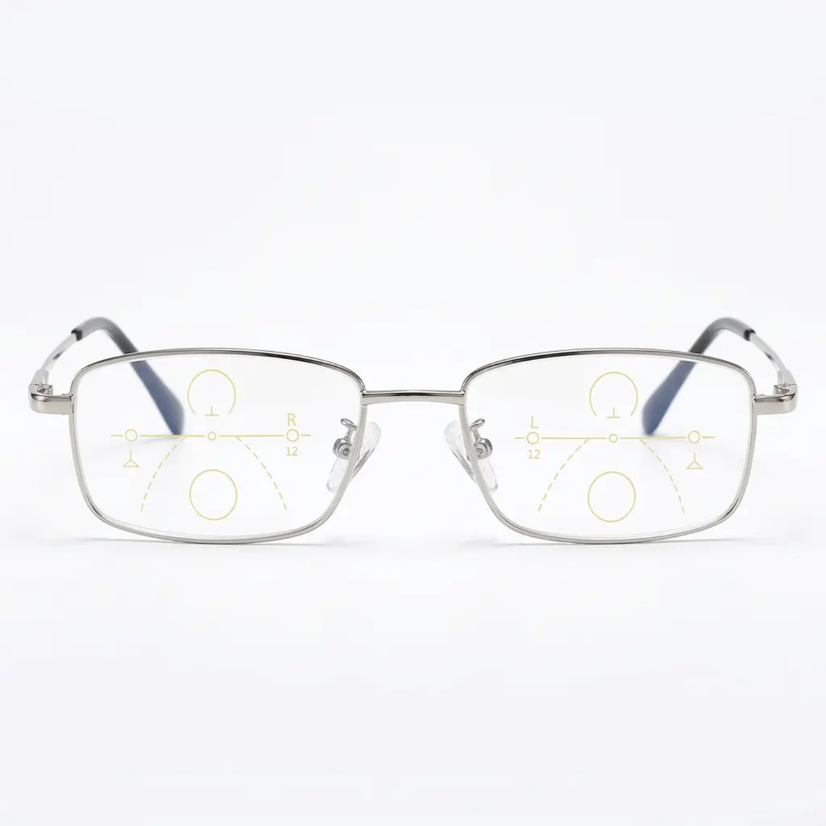 Sandsberg20250613 BowLift progressive glasses with clear vision and anti-fatigue lenses, showcasing sleek transparent frames.