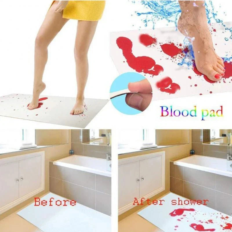 Color changing shower mat by Belro featuring vibrant, waterproof design with shifting colors for a stylish bathroom decor.