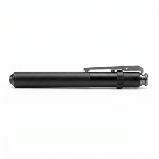 BowLift extendable self-defense stick, compact street guard for personal safety, shown in a closed position.