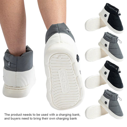 Belro heated boots with adjustable foot warmers, insulated footwear designed to keep feet warm in cold weather.