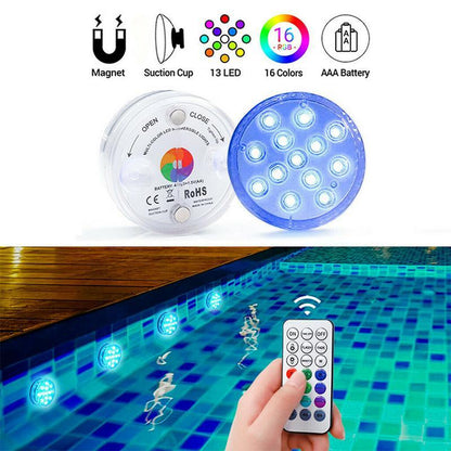 Wireless waterproof LED light with remote control, magnetic suction mount, ideal for versatile, easy installation by Bowlift.