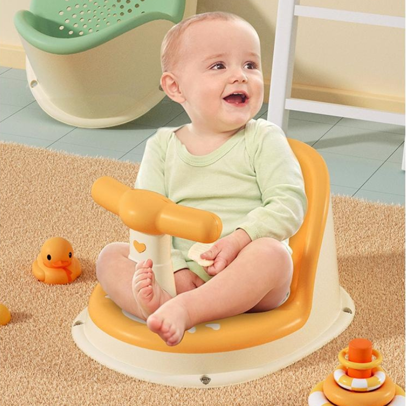 Baby & Kids Belro baby bath seat with supportive backrest and safety grips for comfortable, secure bathing of infants.