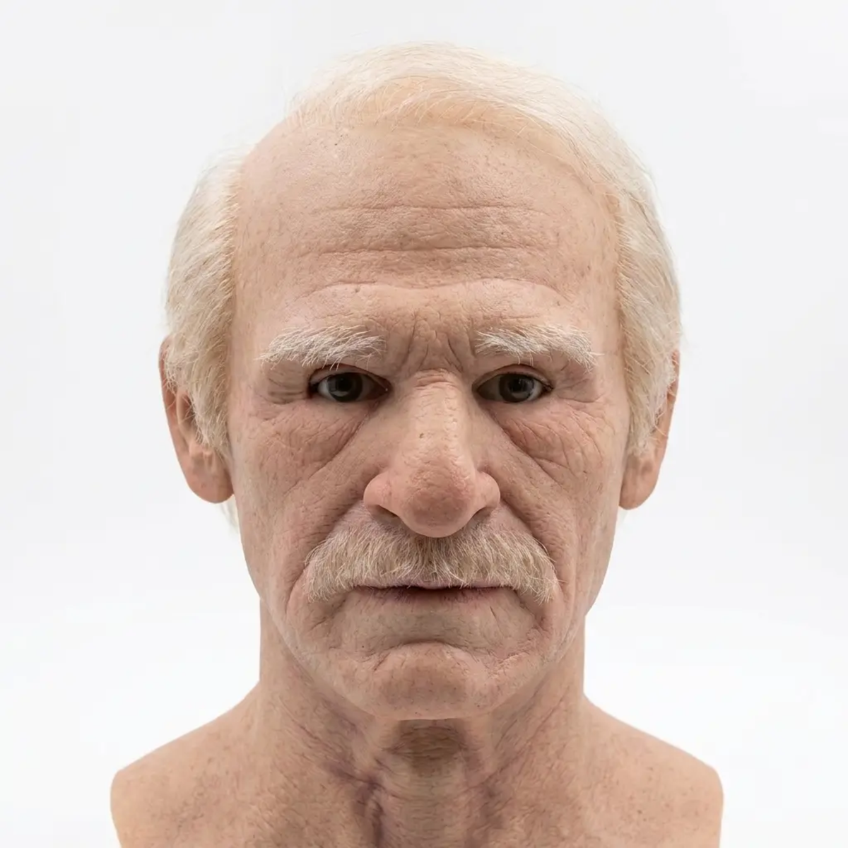 Realistic old man Halloween mask by BowLift, creepy latex full face mask with detailed aged features for adults.