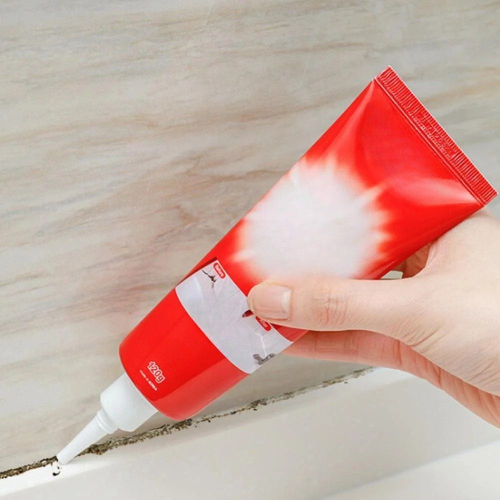 Belro household mold remover gel in a container, used for cleaning mold from bathroom and kitchen surfaces in home and garden.