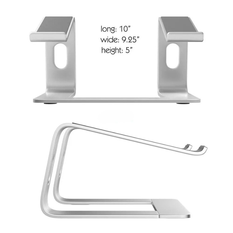 Belro aluminum vertical laptop stand for electronics and computers, designed to hold and display a laptop upright.
