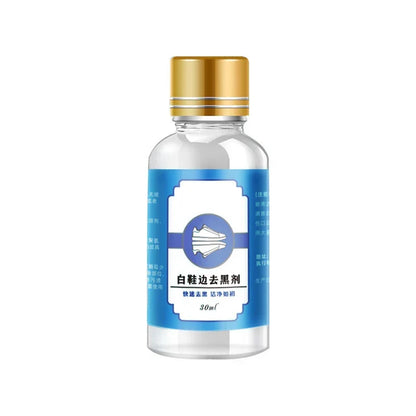 Belro Shoes Whitening Cleaner for men, demonstrating cleaning action on white footwear to restore brightness and freshness.