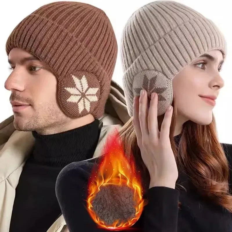 Belro unisex winter knit beanie with ear protection, warm winter hat designed for cold weather comfort and style.
