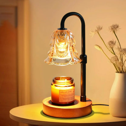 Belro Flower Dimmable Candle Warmer Lamp in floral design, used for warming candles safely in the health and beauty fragrance category.