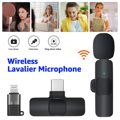 Belro lavalier microphone with clip, compact audio microphone for hands-free recording and broadcasting.