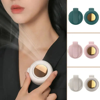 Belro portable waist fan with bladeless handheld design, outdoor clip-on fan for personal cooling, ideal for outdoor activities.