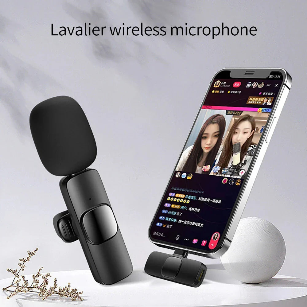 Belro lavalier microphone with clip for discreet audio recording, ideal for interviews, presentations, and video recording.