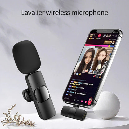 Belro lavalier microphone with clip for discreet audio recording, ideal for interviews, presentations, and video recording.