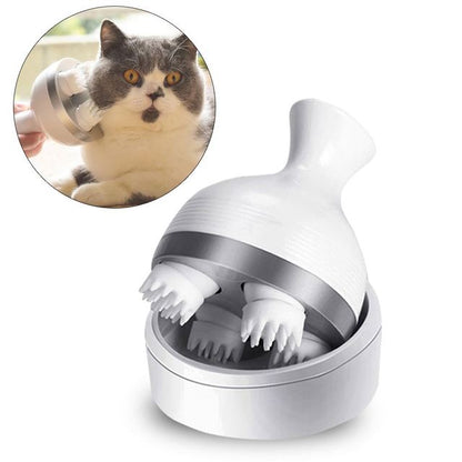 Belro pet massager for dogs, handheld grooming tool with soft massage head for relaxing pet grooming sessions.