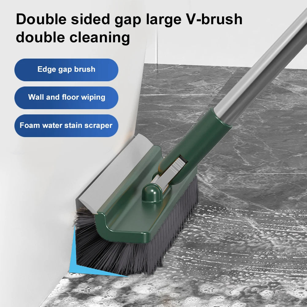 Belro long handle floor scrub brush with stiff bristles for outdoor cleaning, featuring a durable ergonomic design.